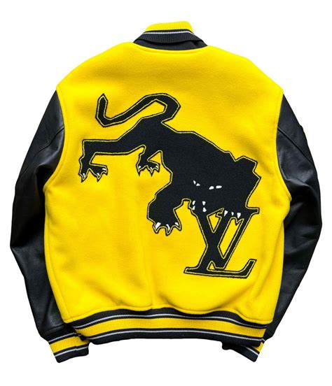 louis vuitton embroidered varsity jacket.